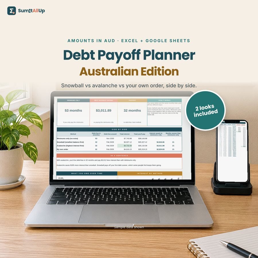Debt Payoff Planner spreadsheet